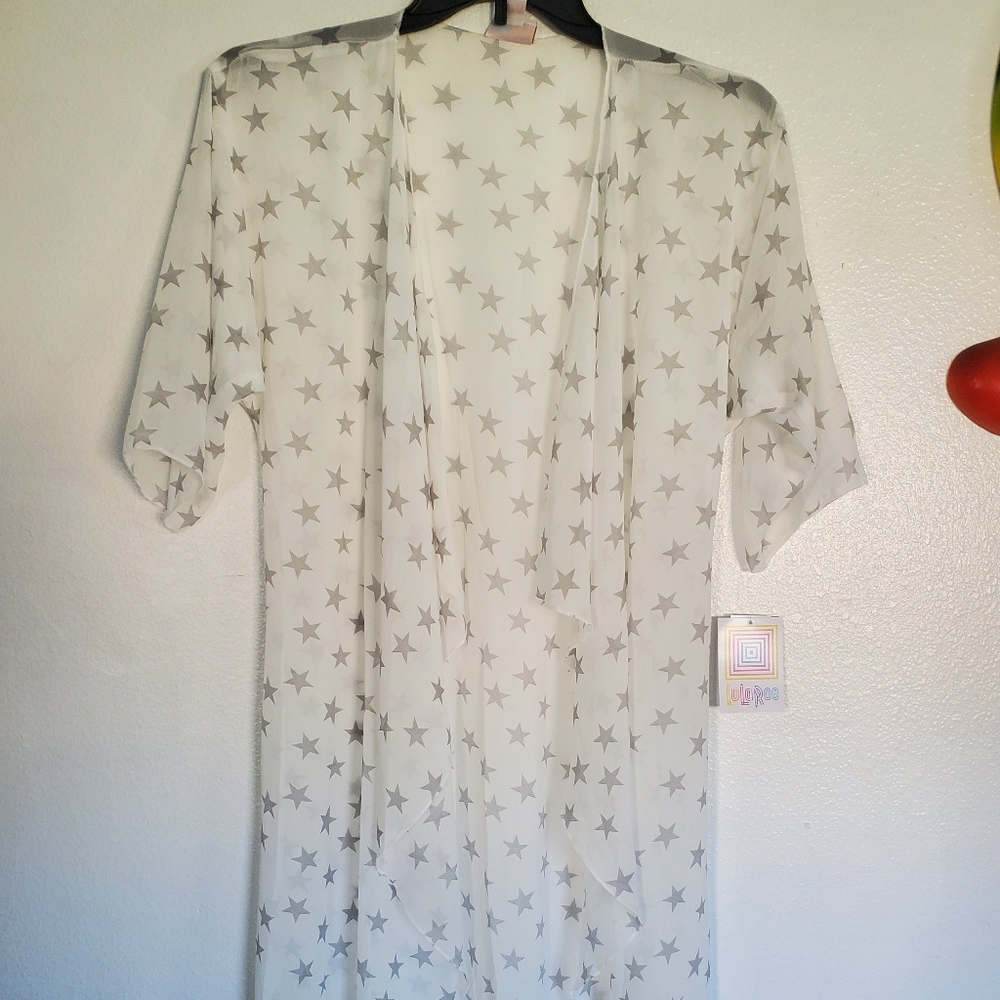 Ladies lularoe cardigan with stars